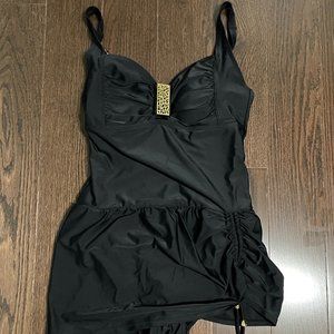 Jessica Black One Piece Swimsuit - Size 10